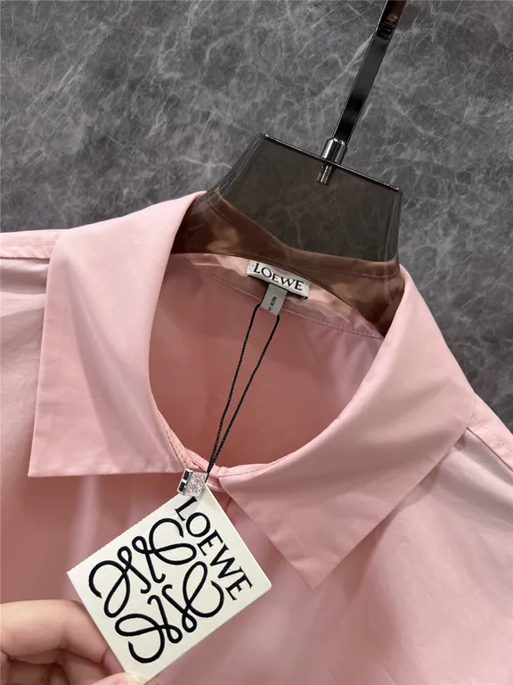 Loewe Irregular Pink Loose Shirt